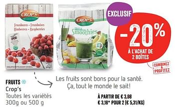 Crop S Fruits Crop S Promotie Bij Delhaize