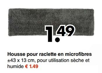 Promotions Housse pour raclette en microfibres - Produit maison - Wibra - Valide de 08/01/2018 à 20/01/2018 chez Wibra