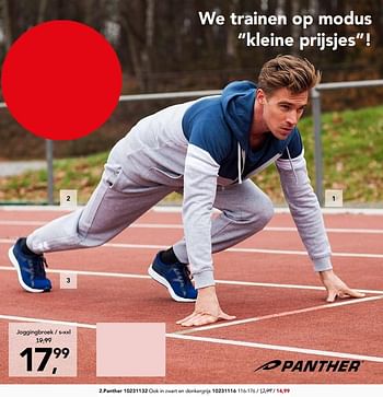 Promoties Joggingbroek - Panther - Geldig van 14/01/2018 tot 28/01/2018 bij Bristol
