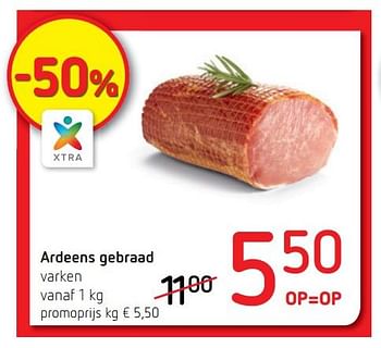 Promoties Ardeens gebraad varken - Huismerk - Spar Retail - Geldig van 18/01/2018 tot 31/01/2018 bij Spar (Colruytgroup)