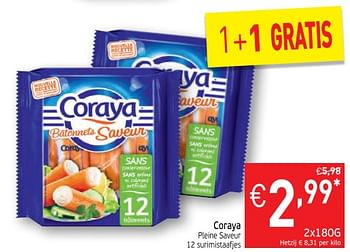 Promotions Coraya pleine saveur - Coraya - Valide de 16/01/2018 à 21/01/2018 chez Intermarche