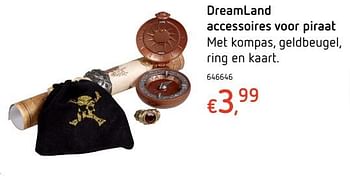Promoties Dreamland accessoires voor piraat - Huismerk - Dreamland - Geldig van 18/01/2018 tot 17/02/2018 bij Dreamland
