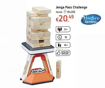 Promoties Jenga pass challenge - Hasbro - Geldig van 18/01/2018 tot 17/02/2018 bij Dreamland