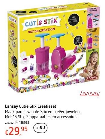 Promoties Lansay cutie stix creatieset - Lansay - Geldig van 18/01/2018 tot 17/02/2018 bij Dreamland