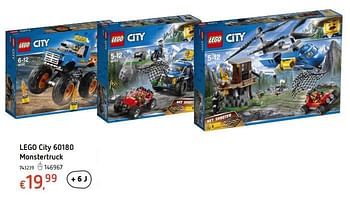 Promoties Lego city monstertruck - Lego - Geldig van 18/01/2018 tot 17/02/2018 bij Dreamland