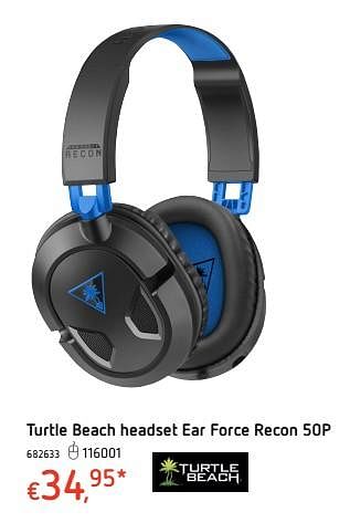 Promoties Turtle beach headset ear force recon 50p - Turtle Beach - Geldig van 18/01/2018 tot 17/02/2018 bij Dreamland