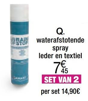 Promoties Waterafstotende spray leder en textiel - Huismerk - Damart - Geldig van 02/01/2018 tot 15/06/2018 bij Damart
