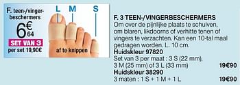 Promoties 3 teen-- vingerbeschermers - Epitact - Geldig van 02/01/2018 tot 15/06/2018 bij Damart