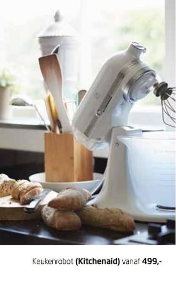 Promoties Keukenrobot kitchenaid - Kitchenaid - Geldig van 02/01/2018 tot 31/12/2018 bij Morres Wonen