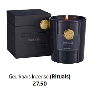 Promotions Geurkaars incense - rituals - Rituals - Valide de 02/01/2018 à 31/12/2018 chez Morres Wonen