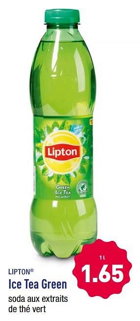 Promotions Ice tea green - Lipton - Valide de 15/01/2018 à 20/01/2018 chez Aldi