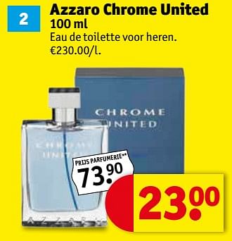 Promoties Azzaro chrome united - Azzaro - Geldig van 16/01/2018 tot 28/01/2018 bij Kruidvat