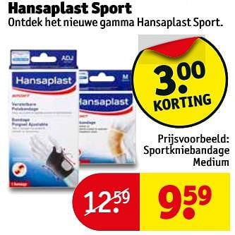 Promoties Hansaplast sport - Hansaplast - Geldig van 16/01/2018 tot 28/01/2018 bij Kruidvat