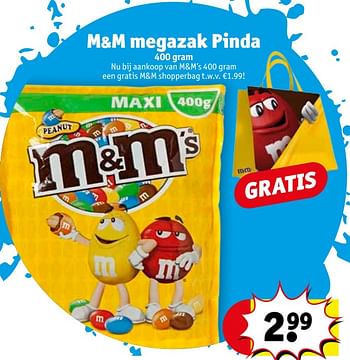 Promotions M+m megazak pinda - M&M 's - Valide de 16/01/2018 à 28/01/2018 chez Kruidvat