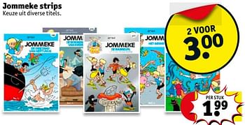 Promotions Jommeke strips - Produit maison - Kruidvat - Valide de 16/01/2018 à 28/01/2018 chez Kruidvat