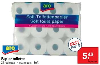 Promotions Papier-toilette soft - Artist & Co - Valide de 17/01/2018 à 30/01/2018 chez Makro