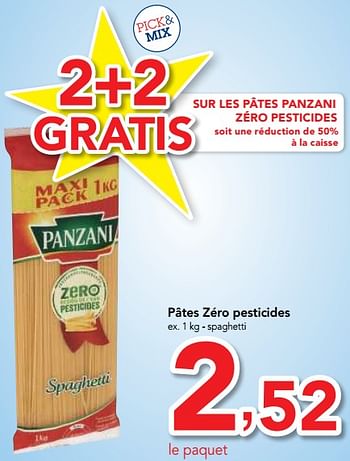 Promotions Pâtes zéro pesticides - Panzani - Valide de 17/01/2018 à 30/01/2018 chez Makro