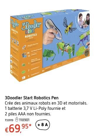 Promotions 3doodler start robotics pen - The 3doodler - Valide de 15/01/2018 à 17/02/2018 chez Dreamland