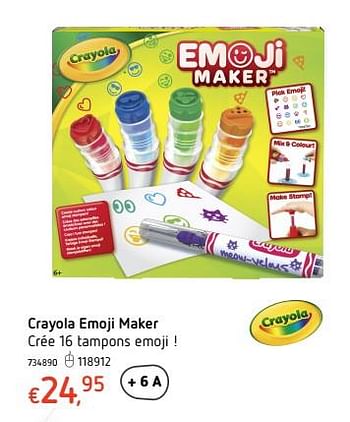 Promotions Crayola emoji maker - Crayola - Valide de 15/01/2018 à 17/02/2018 chez Dreamland