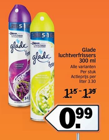 Promoties Glade luchtverfrisser - Glade - Geldig van 15/01/2018 tot 21/01/2018 bij Albert Heijn