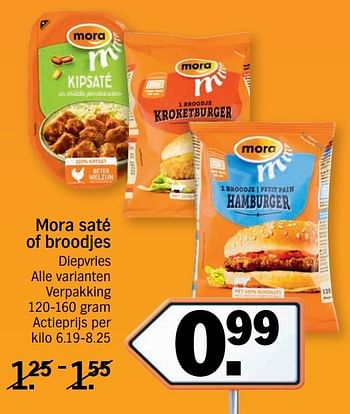 Promotions Mora saté of broodjes - Mora - Valide de 15/01/2018 à 21/01/2018 chez Albert Heijn