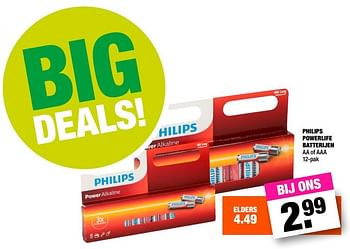 Promoties Philips powerlife batterijen - Philips - Geldig van 15/01/2018 tot 28/01/2018 bij Big Bazar