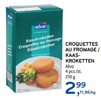 Promotions Croquettes au fromage - Produit maison - Alvo - Valide de 17/01/2018 à 30/01/2018 chez Alvo