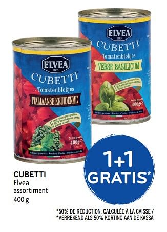 Promotions Cubetti elvea assortiment - Elvea - Valide de 17/01/2018 à 30/01/2018 chez Alvo