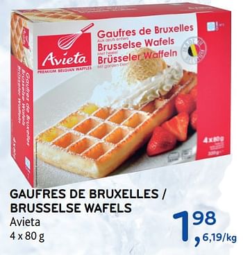 Promotions Gaufres de bruxelles - Avieta - Valide de 17/01/2018 à 30/01/2018 chez Alvo