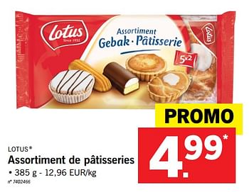 Promotions Assortiment de pâtisseries - Lotus Bakeries - Valide de 22/01/2018 à 27/01/2018 chez Lidl