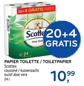 Promotions Papier toilette - Scottex - Valide de 17/01/2018 à 30/01/2018 chez Alvo