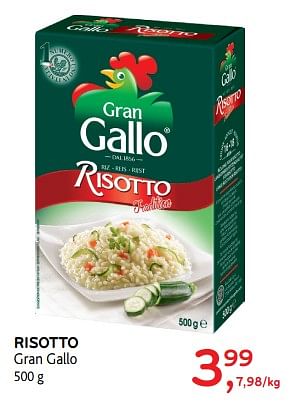Promotions Risotto gran gallo - Gallo - Valide de 17/01/2018 à 30/01/2018 chez Alvo