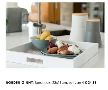 Promoties Borden ginny, keramiek - Huismerk - Henders & Hazel - Geldig van 03/11/2017 tot 30/04/2018 bij Henders & Hazel