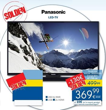 Promoties Panasonic led-tv tx-43e200e - Panasonic - Geldig van 15/01/2018 tot 31/01/2018 bij Eldi