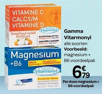 Promoties Magnesium + b6 voordeelpak - Vitarmonyl - Geldig van 17/01/2018 tot 29/01/2018 bij Carrefour