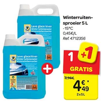 Promoties Winterruitensproeier - Huismerk - Carrefour  - Geldig van 17/01/2018 tot 29/01/2018 bij Carrefour