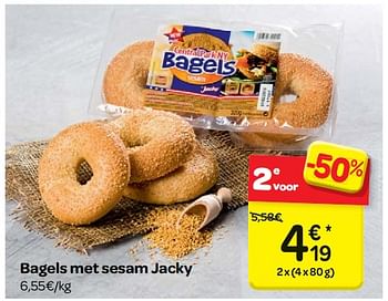 Promotions Bagels met sesam jacky - Jacky - Valide de 17/01/2018 à 22/01/2018 chez Carrefour