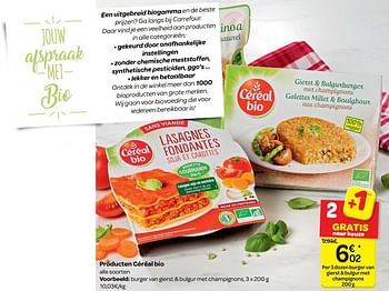 Promoties Producten céréal bio - Céréal - Geldig van 17/01/2018 tot 29/01/2018 bij Carrefour