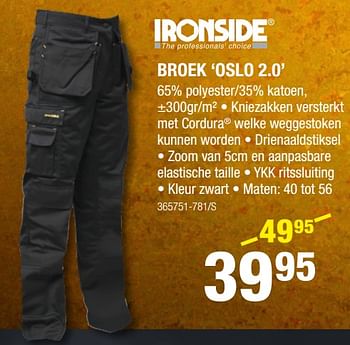 Promoties Ironside broek oslo 2.0 - Ironside - Geldig van 11/01/2018 tot 28/01/2018 bij HandyHome