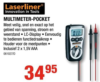 Promoties Multimeter-pocket - LaserLiner - Geldig van 11/01/2018 tot 28/01/2018 bij HandyHome