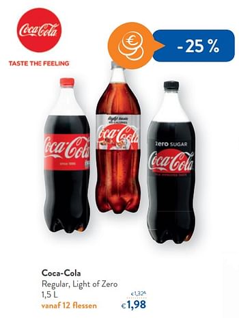Promoties Coca-cola regular, light of zero - Coca Cola - Geldig van 13/01/2018 tot 30/01/2018 bij OKay