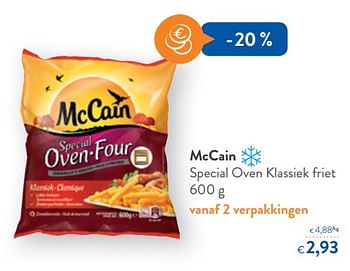 Promotions Mccain special oven klassiek friet - Mc Cain - Valide de 13/01/2018 à 30/01/2018 chez OKay