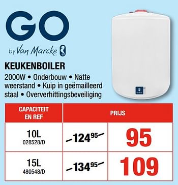 Promoties Van marcke keukenboiler - Van Marcke - Geldig van 11/01/2018 tot 28/01/2018 bij HandyHome