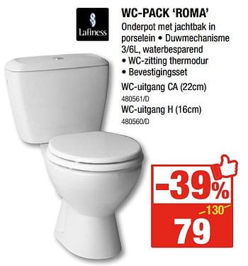 Promoties Wc-pack roma - Lafiness - Geldig van 11/01/2018 tot 28/01/2018 bij HandyHome