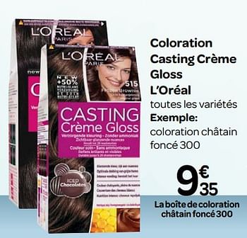 Promotions Coloration casting crème gloss l`oréal - L'Oreal Paris - Valide de 17/01/2018 à 29/01/2018 chez Carrefour