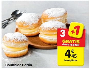Promotions Boules de berlin - Produit maison - Carrefour  - Valide de 17/01/2018 à 22/01/2018 chez Carrefour