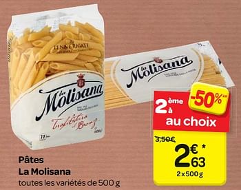 Promoties Pâtes la molisana - La Molisana - Geldig van 17/01/2018 tot 29/01/2018 bij Carrefour