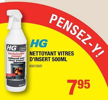 Promotions Hg nettoyant vitres d`insert - HG - Valide de 11/01/2018 à 28/01/2018 chez HandyHome