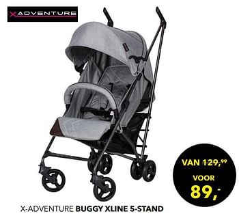 Promoties X-adventure buggy xline 5-stand - Xadventure - Geldig van 14/01/2018 tot 10/02/2018 bij Baby & Tiener Megastore
