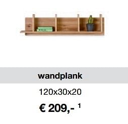 Promotions Wandplank masters + more - Produit Maison - Henders & Hazel - Valide de 03/11/2017 à 30/04/2018 chez Henders & Hazel